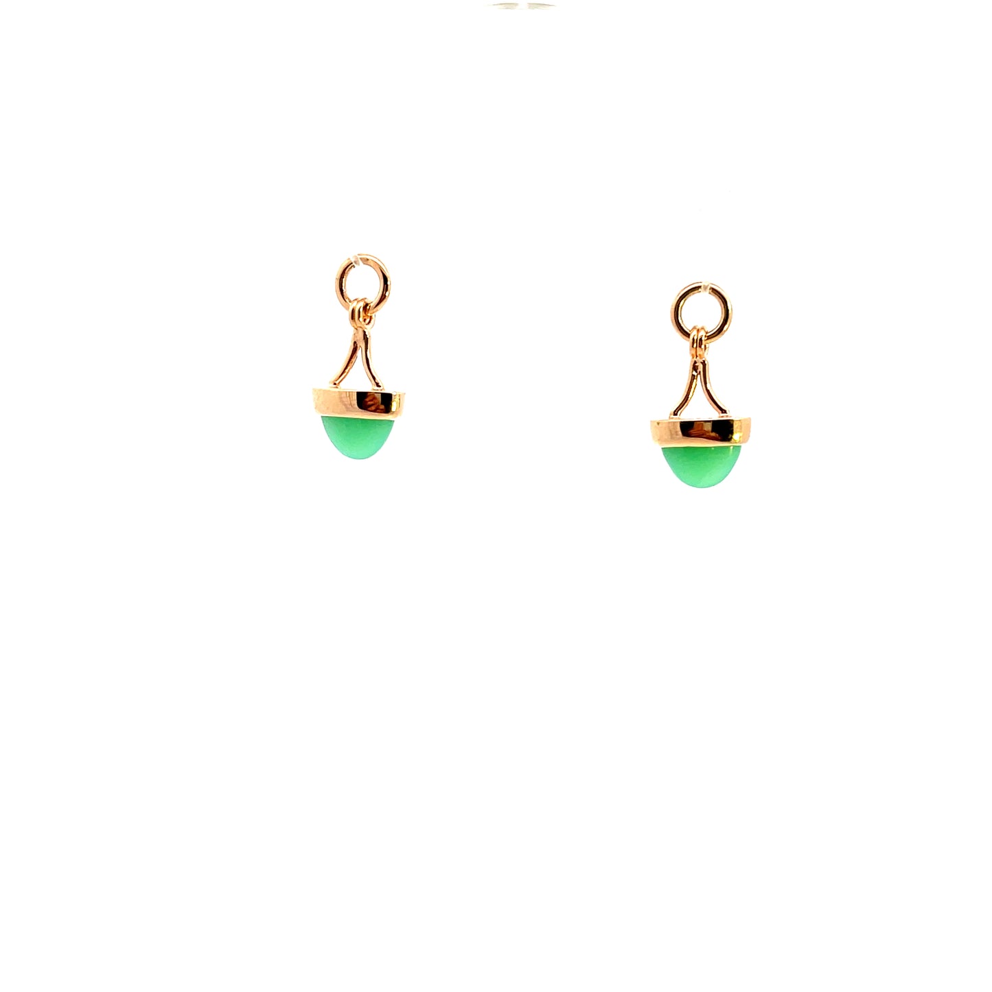 18k Rose Gold Chrysoprase Arch-Style Jackets