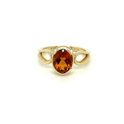 Oval Citrine Ring