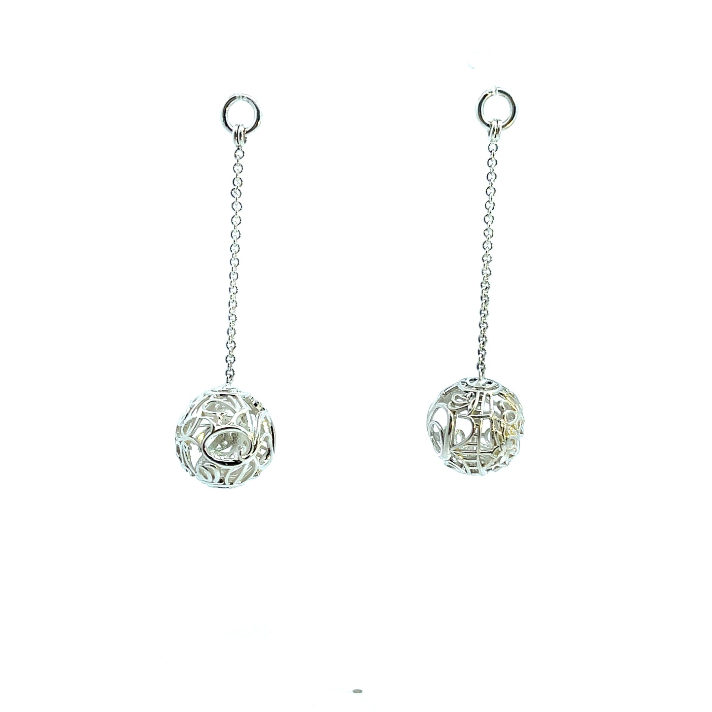 Sterling Silver Greenville Sphere DropEarrings