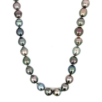 Baroque Tahitian Pearl Necklace with an 18k Rose Gold Modullyn Keys