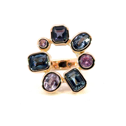 18k Rose Gold Spinel Rose Ring