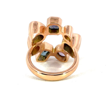 18k Rose Gold Spinel Rose Ring