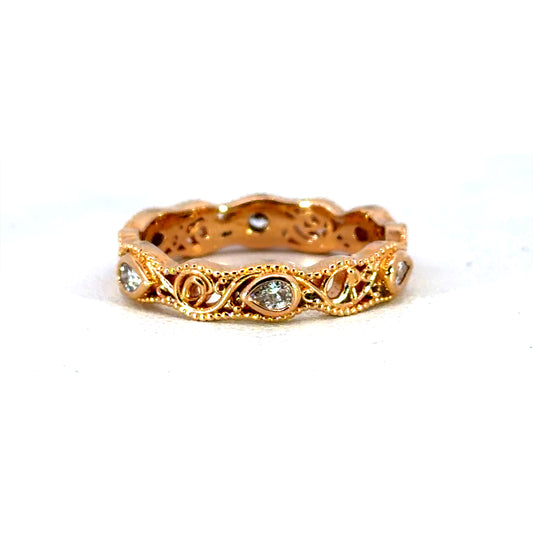 18k Rose Gold "Strong Pair" Band
