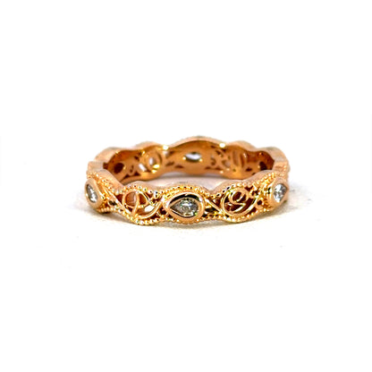 18k Rose Gold "Strong Pair" Band