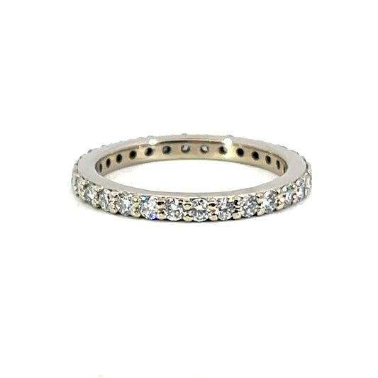 18k White Gold Anniversary Band with FVS Diamonds