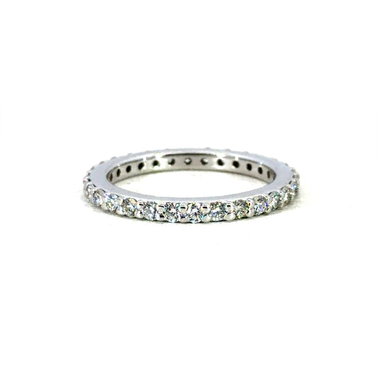 18k White Gold FVS Diamond Anniversary Band