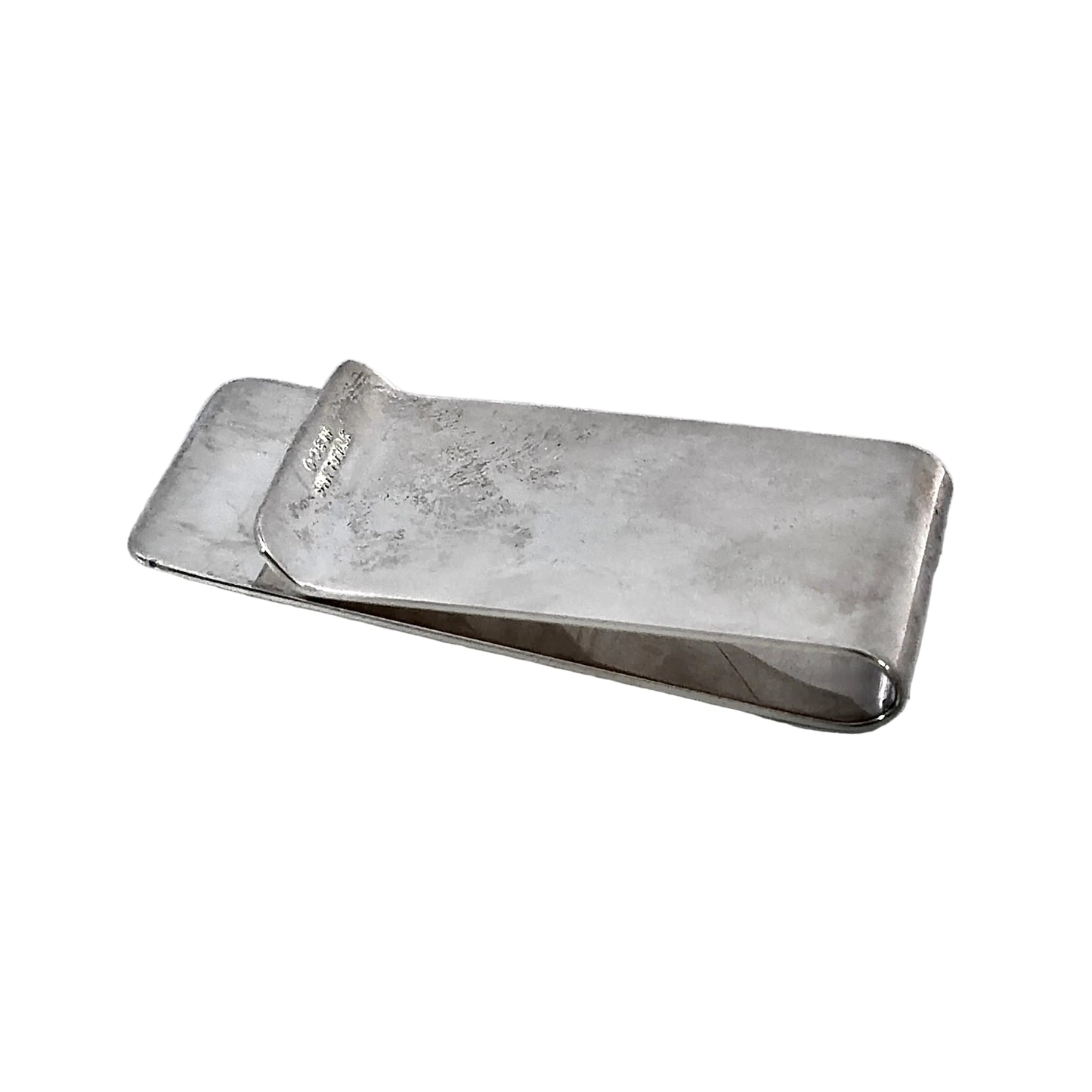 Sterling Silver and 18k White Gold Fish Money Clip