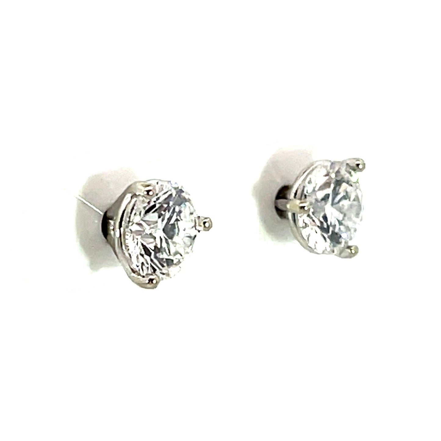 18k White Gold Lab-Grown DVS Diamond Studs