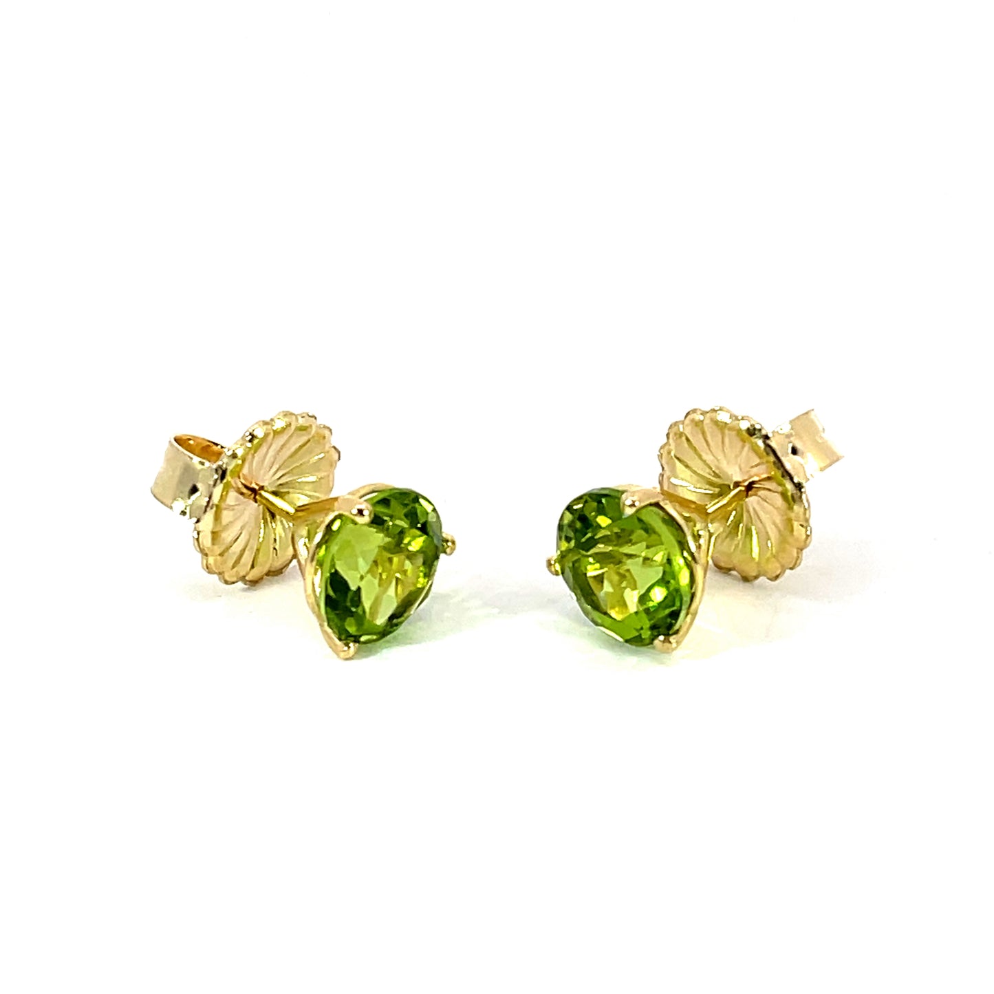 18k Yellow Gold Peridot Martini Head Studs