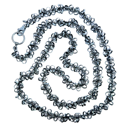 30.5" Oxidized Sterling Silver Confetti Chain
