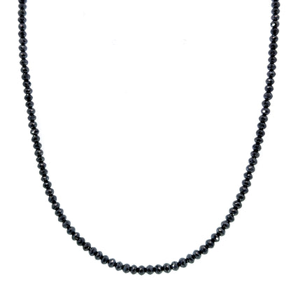 27.99ct Black Diamond Necklace with a Yellow Gold Clasp