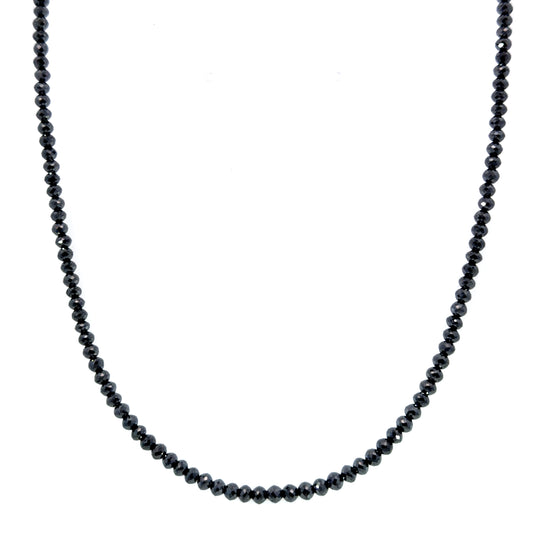 30.68ct Black Diamond Necklace with White Gold Clasp