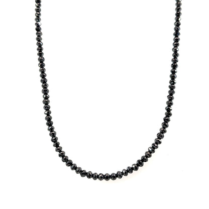 Black Diamond Strand with White Gold Clasp