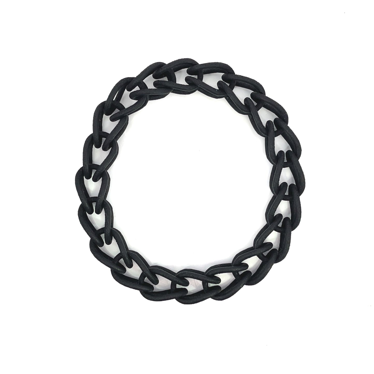 Black Nylon Thin Link Bracelet