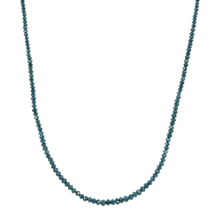 14.94tcw Blue Diamond Necklace with a Rose Gold Clasp