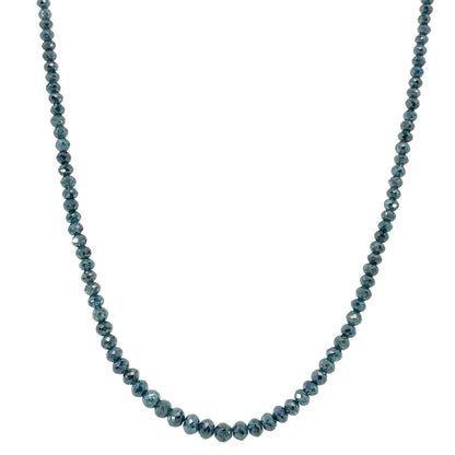 30.2tcw Blue Diamond Necklace with an 18k White Gold and Diamond Clasp