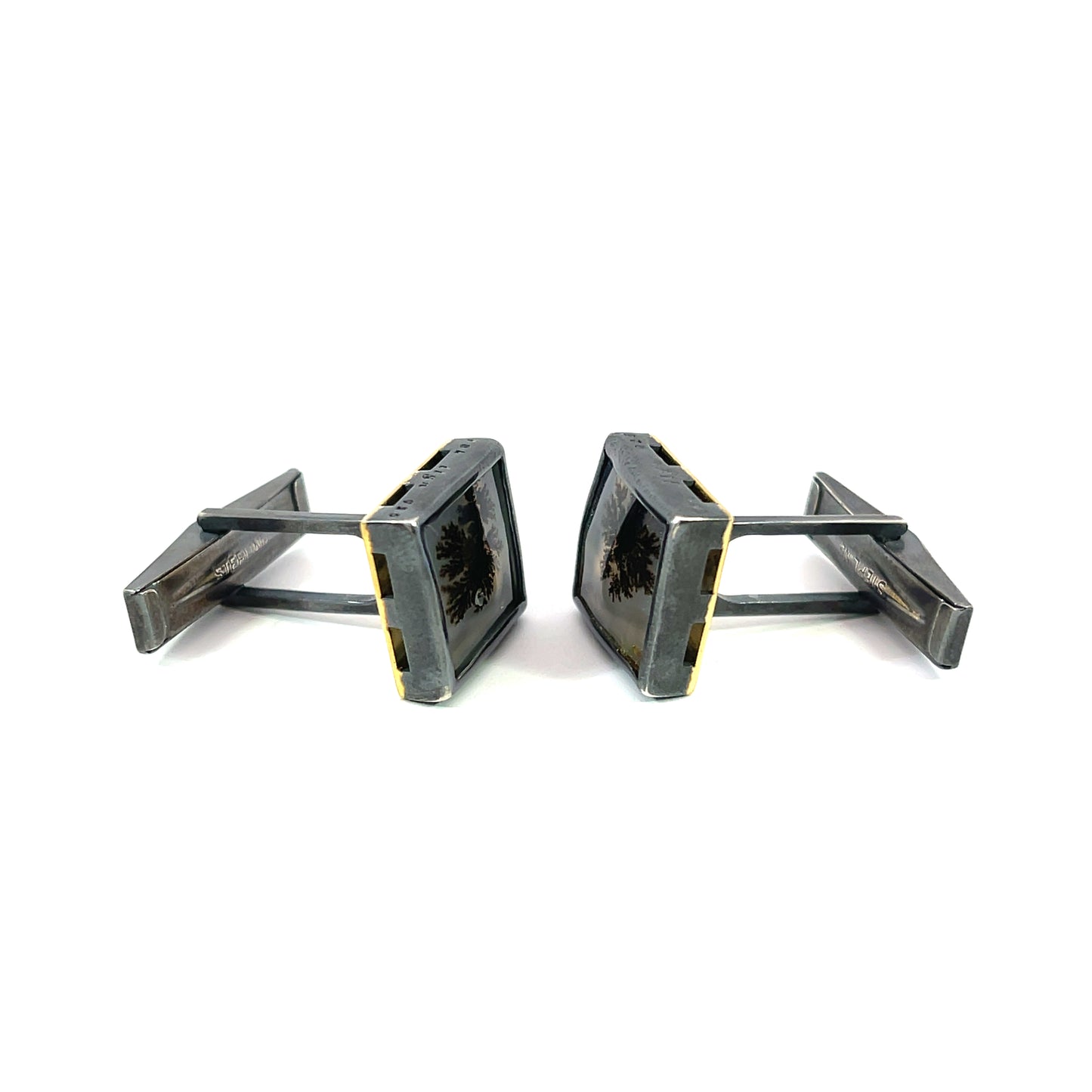 Dendritic Quartz Cufflinks