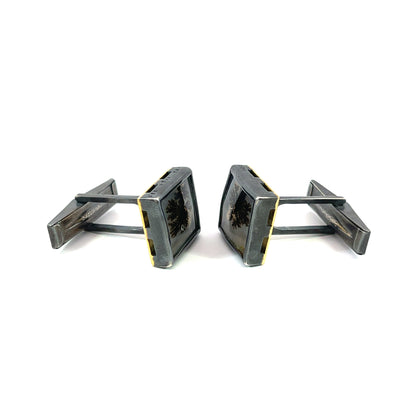 Dendritic Quartz Cufflinks