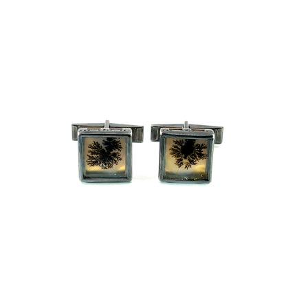 Dendritic Quartz Cufflinks