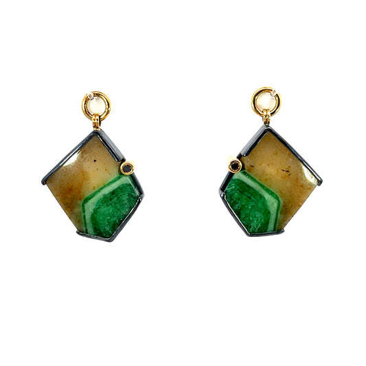 Emerald in Matrix Earring Jackets