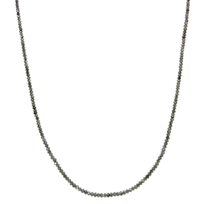 11.66ct Gray Diamond Necklace with Rose Gold Clasp