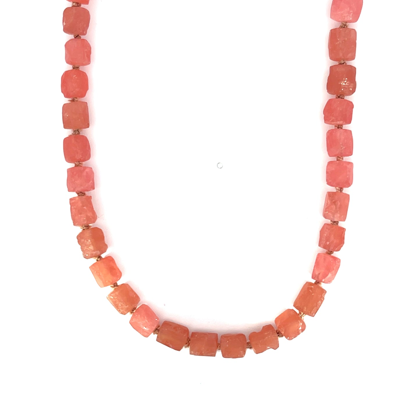 Modullyn Rhodochrosite Strand with 18k Rose Gold Key