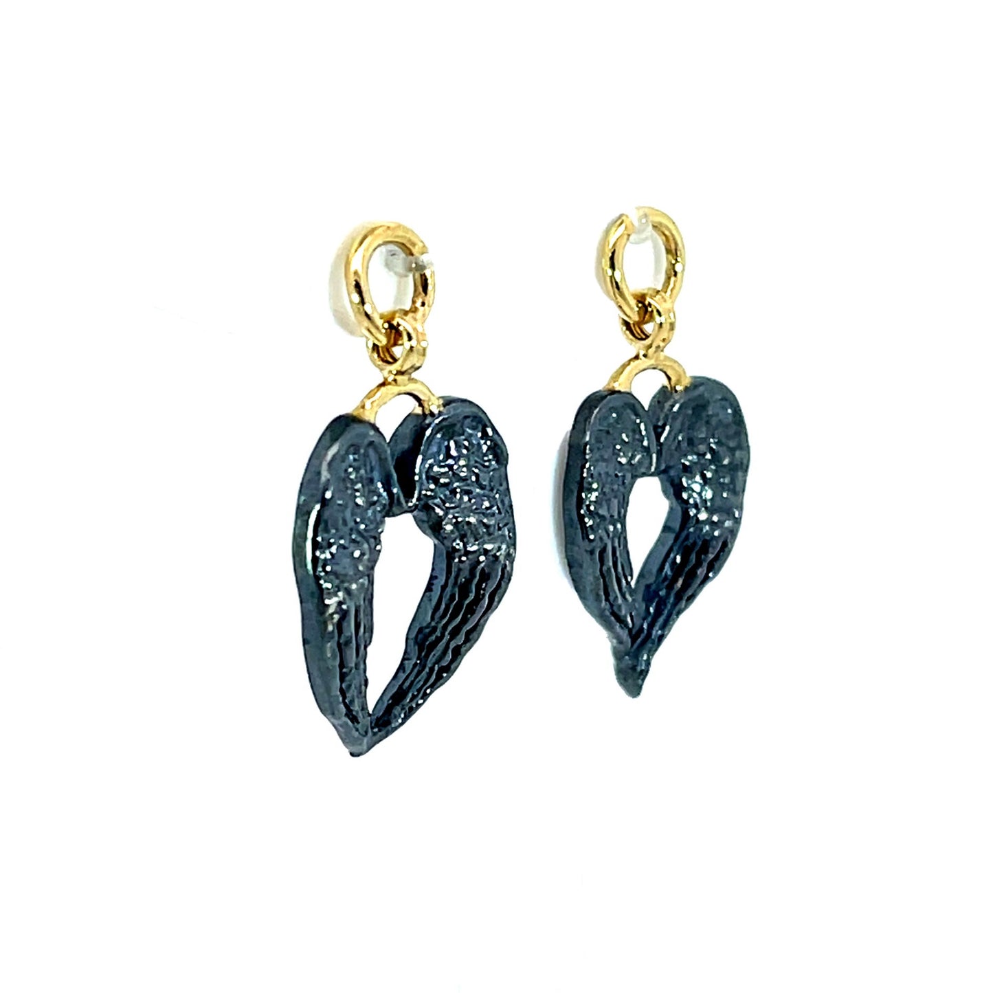 Oxidized Sterling Silver Angel Wing Jackets