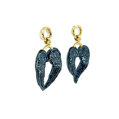 Oxidized Sterling Silver Angel Wing Jackets