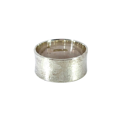 Sterling Silver 10.2 millimeter wide Band