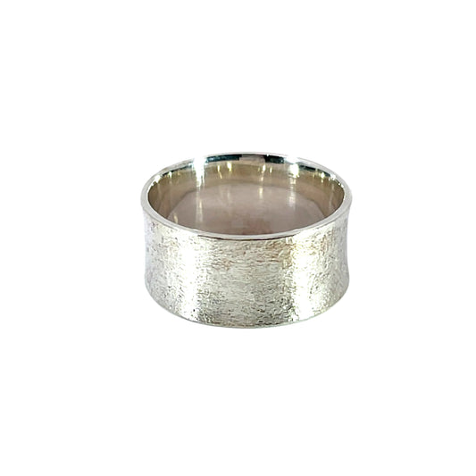 Sterling Silver 10.2 millimeter wide Band