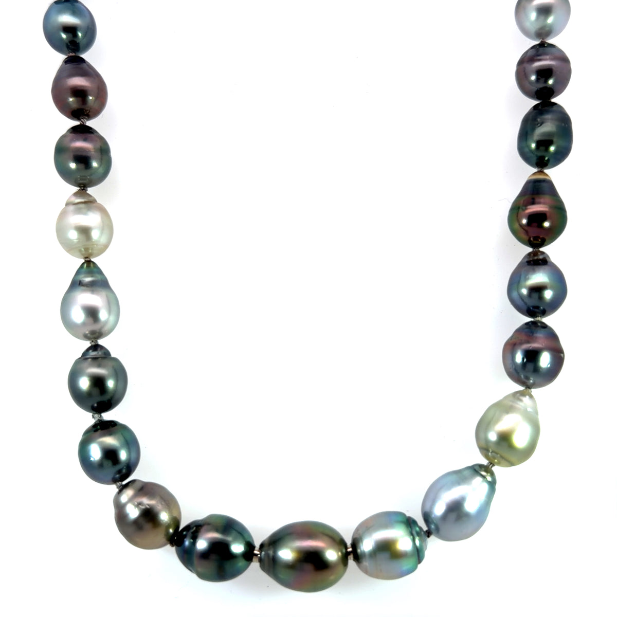 Baroque Tahitian Pearl Necklace with "Modullyn" Self Clasp