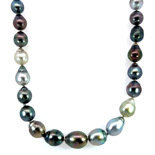 Baroque Tahitian Pearl Necklace with "Modullyn" Self Clasp