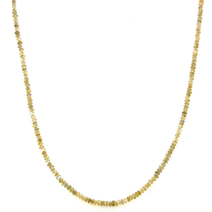 16.74ct Yellow Diamond Necklace with Yellow Gold Clasp