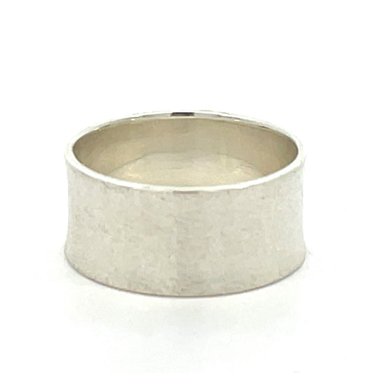 Sterling Silver 10.2 millimeter wide Band
