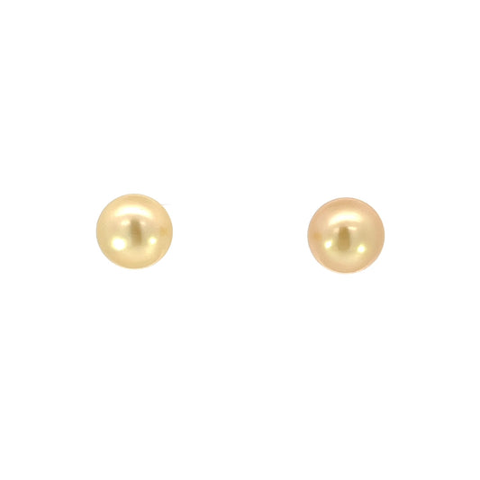18k Yellow Gold 11mm South Sea Pearl Stud Earrings
