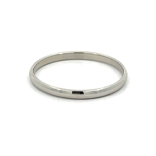 Platinum 2.4 millimeter wide Band