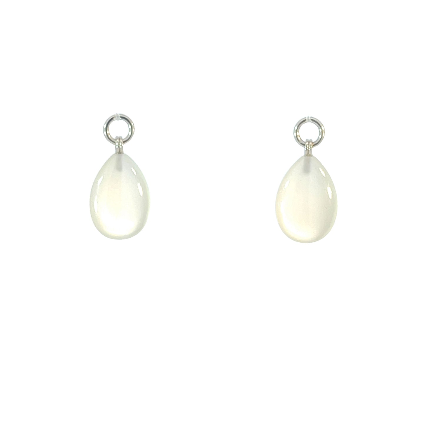 21.88 Total Carat Weight Moonstone Briolette Earring Jackets