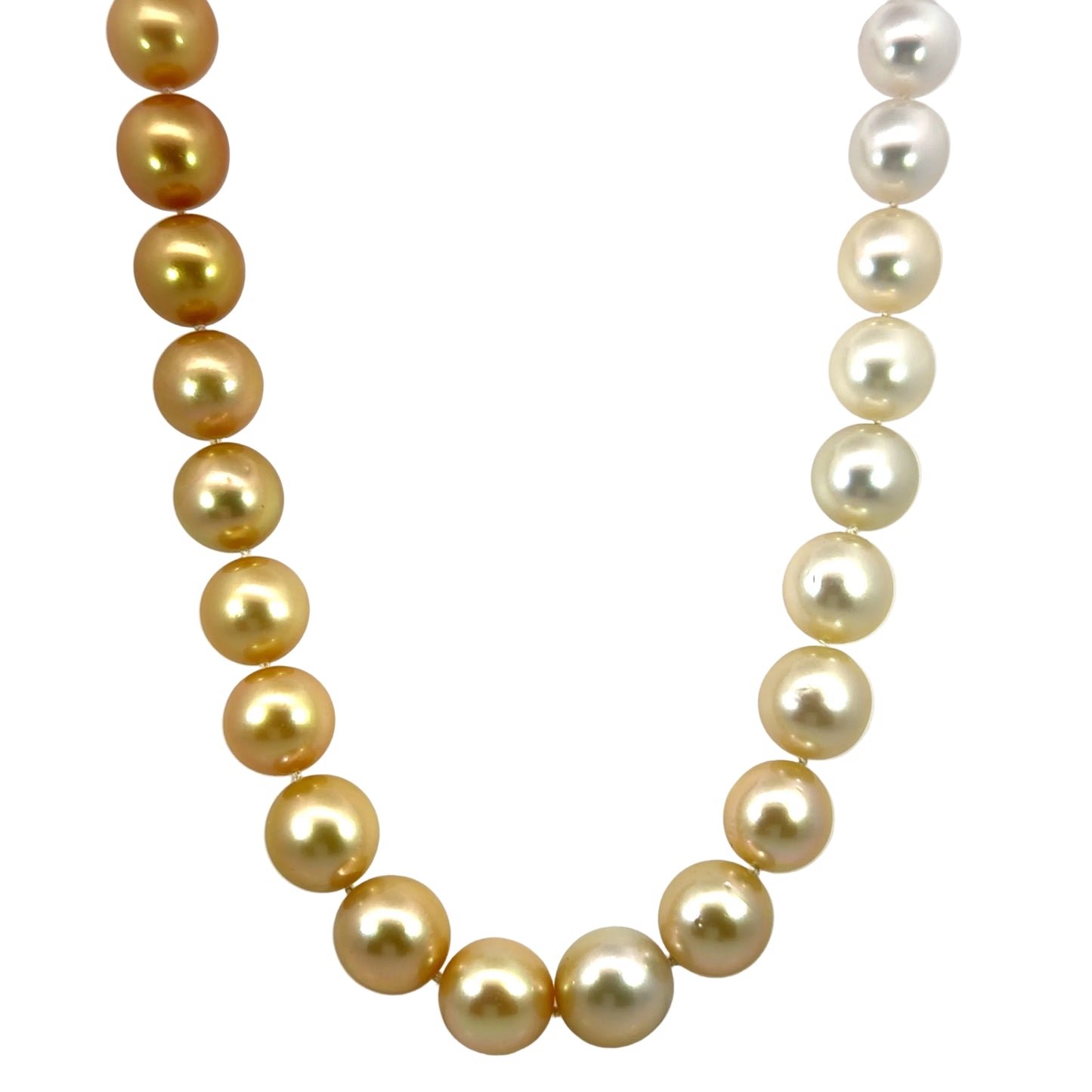 Ombré Golden Pearl Necklace – 24.5" Strand