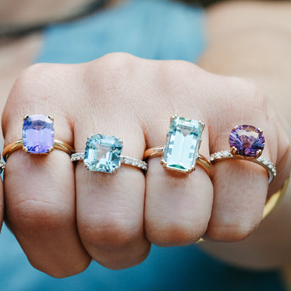 18k Yellow Gold Tanzanite Ring