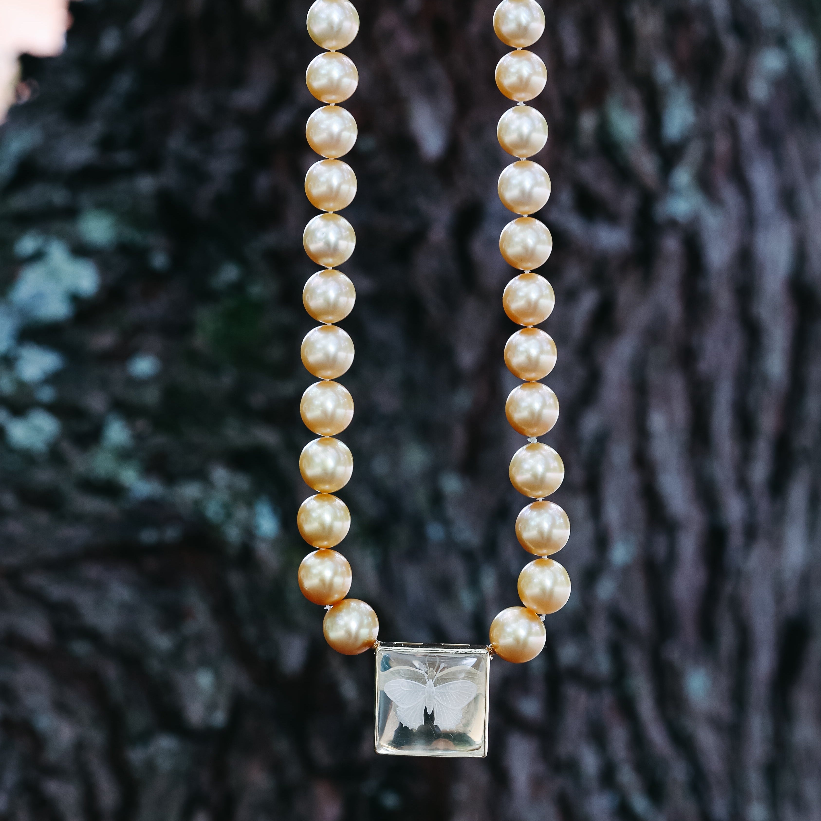 Golden Pearl Necklace | Jeny Baker Designs