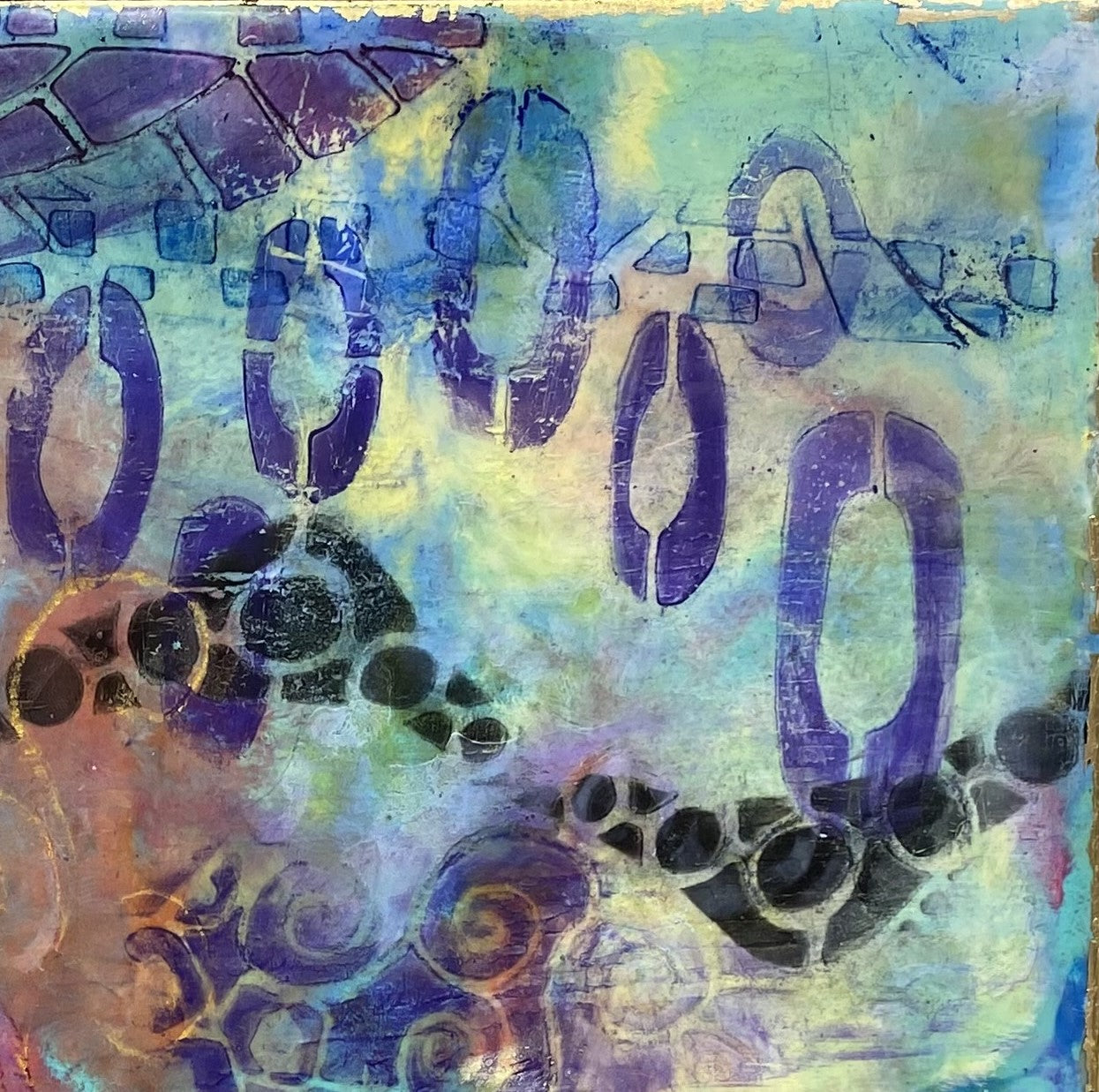 "Layers" Encaustic Painting