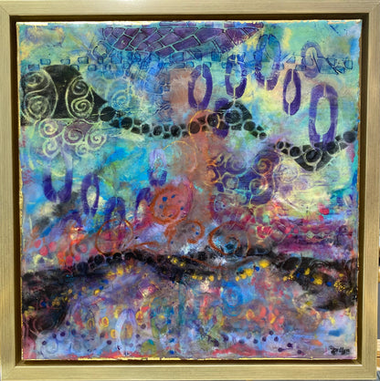 "Layers" Encaustic Painting