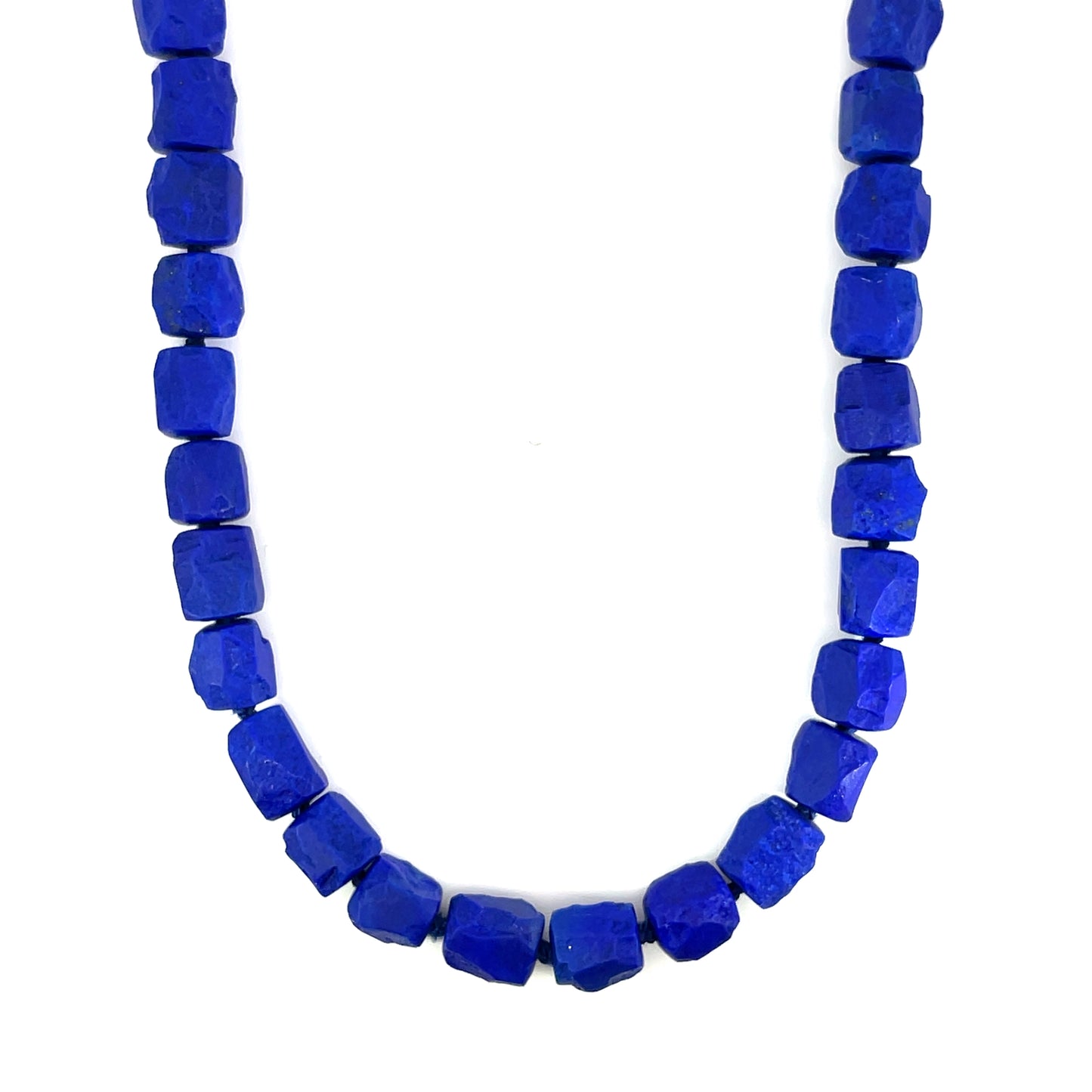 Modullyn Lapis Nugget Strand with 18k Yellow Gold Keys