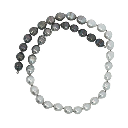 Ombre Grayscale Baroque Pearl Strand