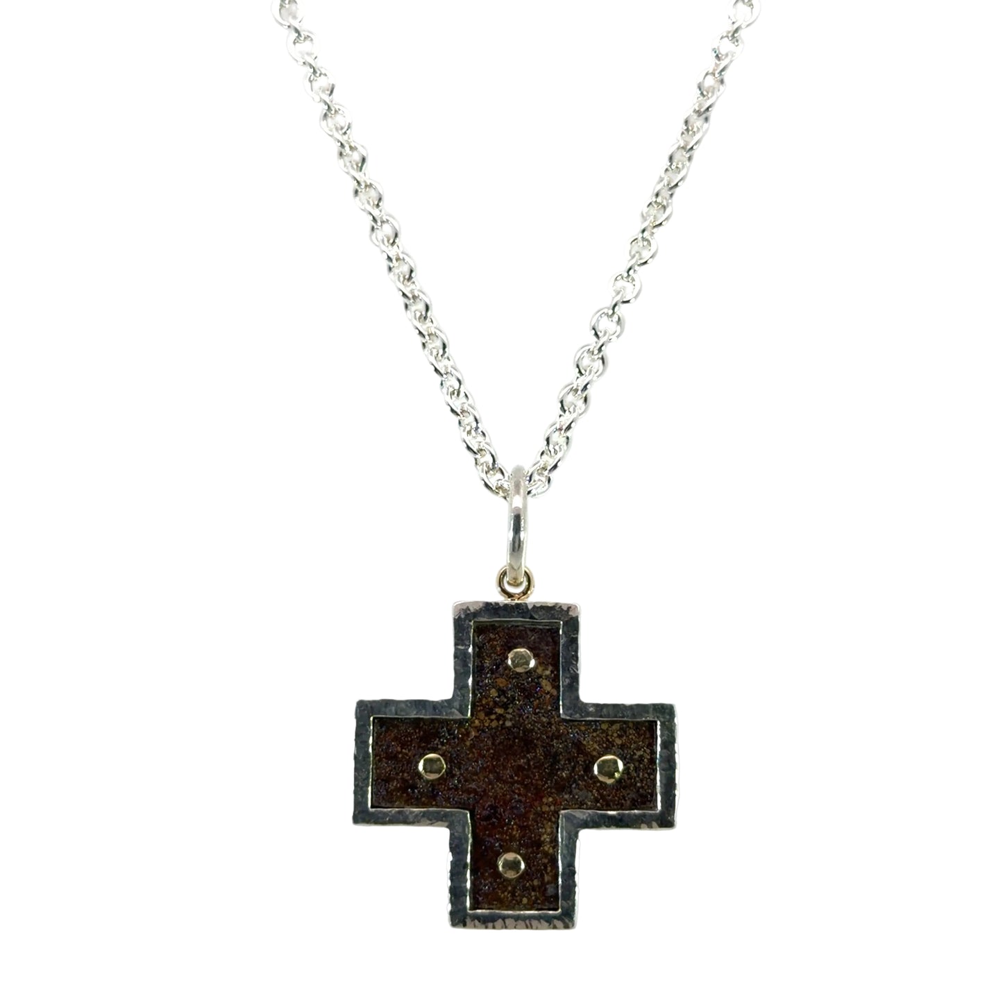 Sterling Silver Iron Cross Pendant