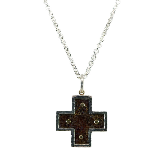 Sterling Silver Iron Cross Pendant