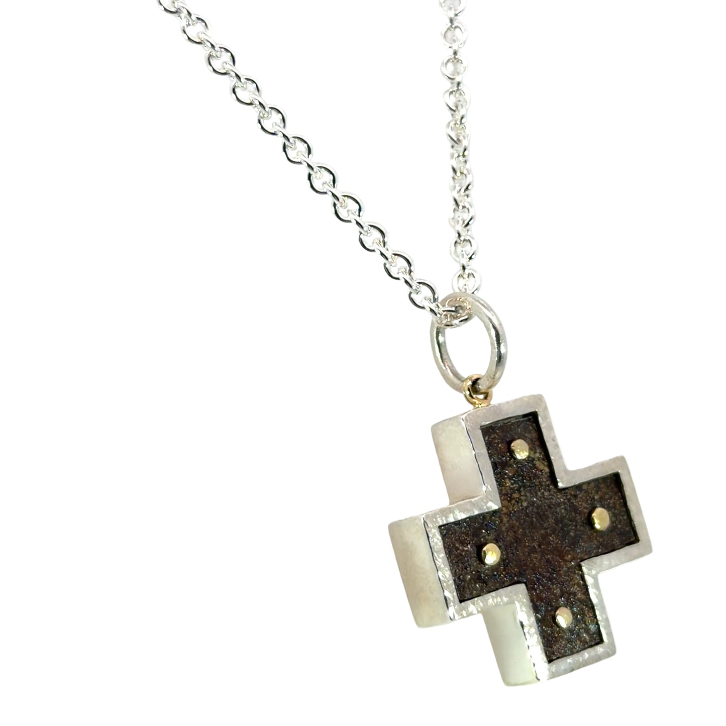 Sterling Silver Iron Cross Pendant