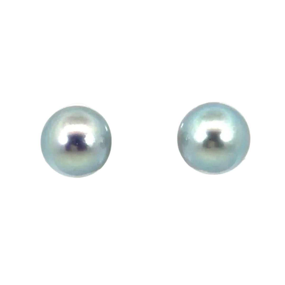 18k White Gold Akoya Pearl Studs