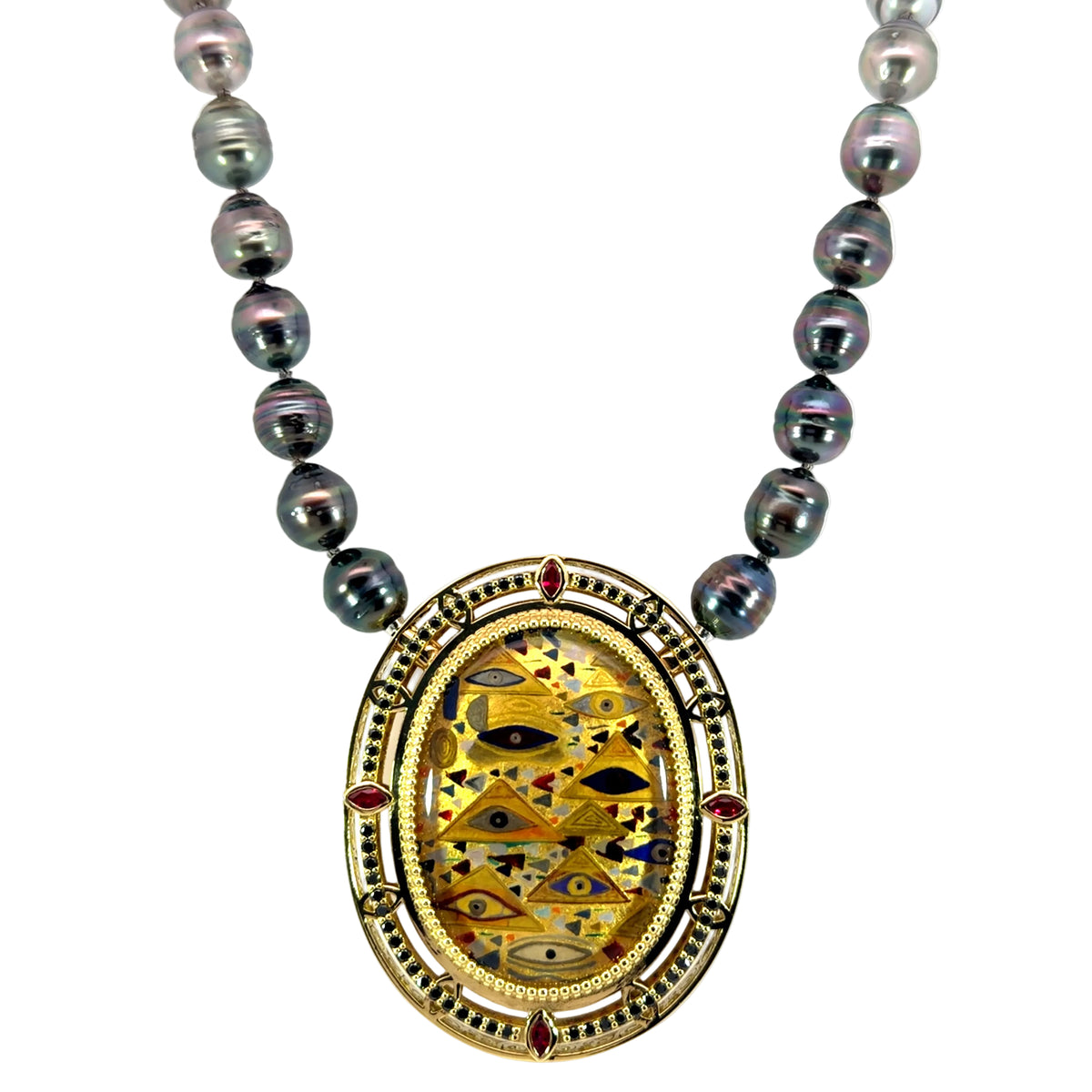 Ombre Grayscale Baroque Pearl Strand