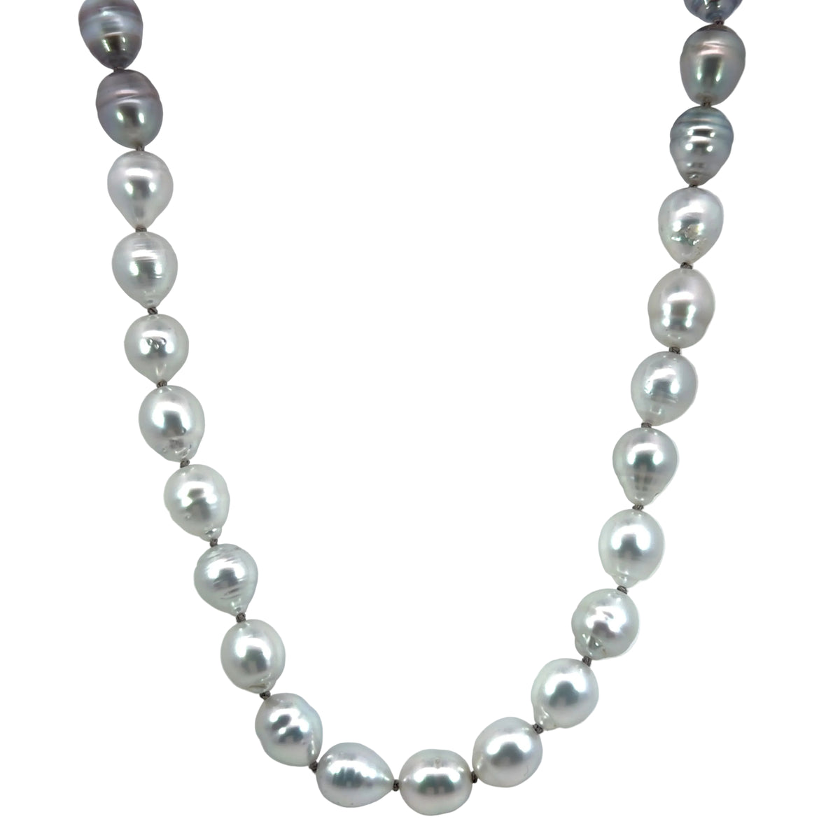 Ombre Grayscale Baroque Pearl Strand